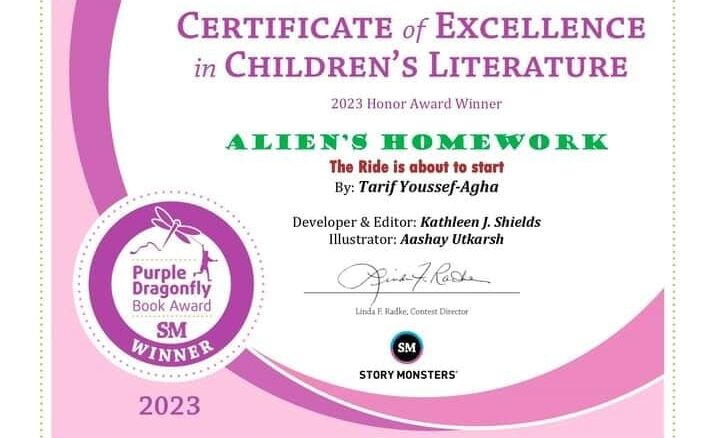 Award Winning Children's Book Alien's Homework